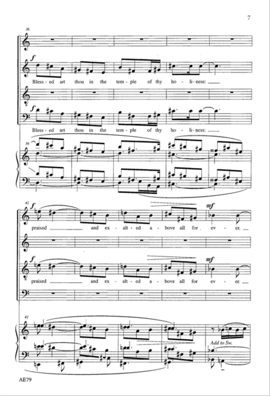 A Song of Praise 4-Part scores gallery preview page 6