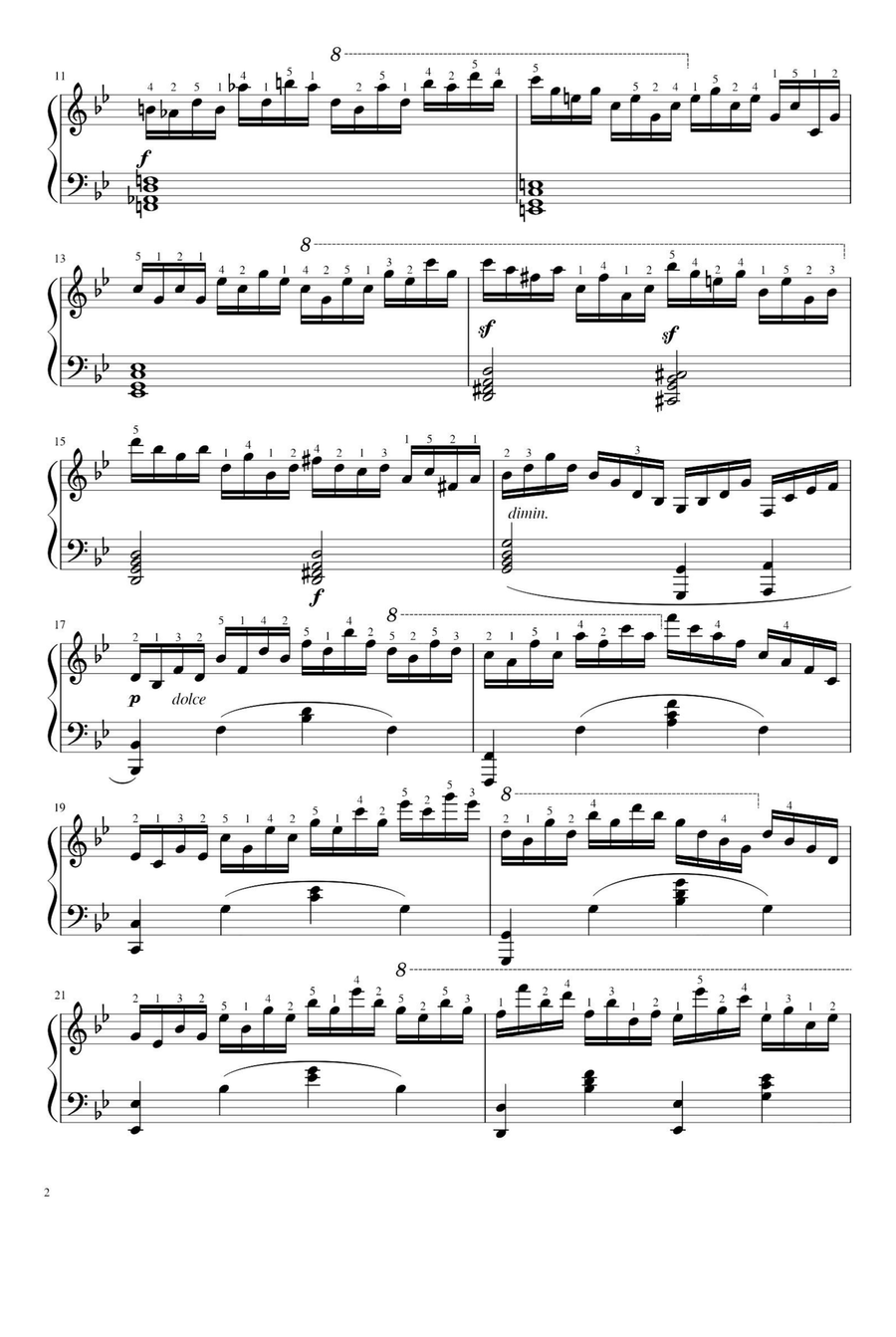 Czerny Op.740 No.14 Piano Solo scores gallery preview page 2