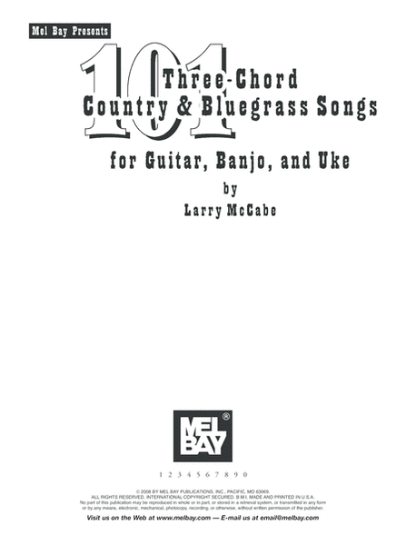 101 Three-Chord Country & Bluegrass Songs