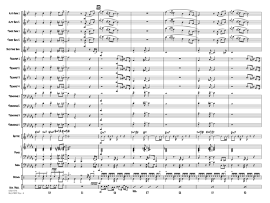 Rock With You - Conductor Score (Full Score) Jazz Ensemble scores gallery preview page 4