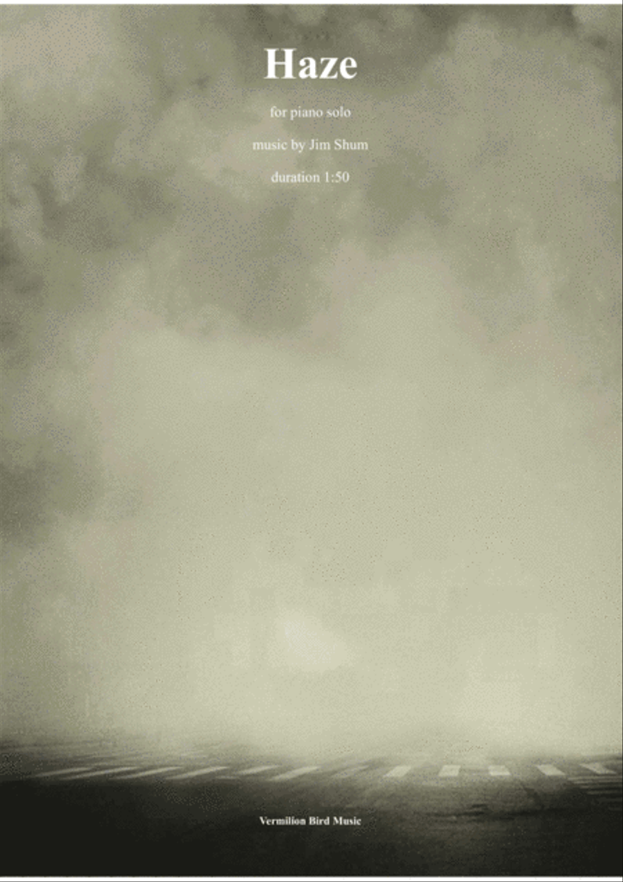 Haze Piano Solo scores gallery preview page 1