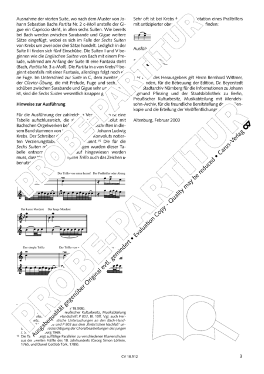 Six Suites Harpsichord scores gallery preview page 4