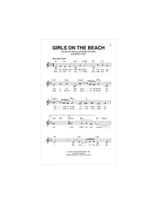 Book cover for Girls On The Beach