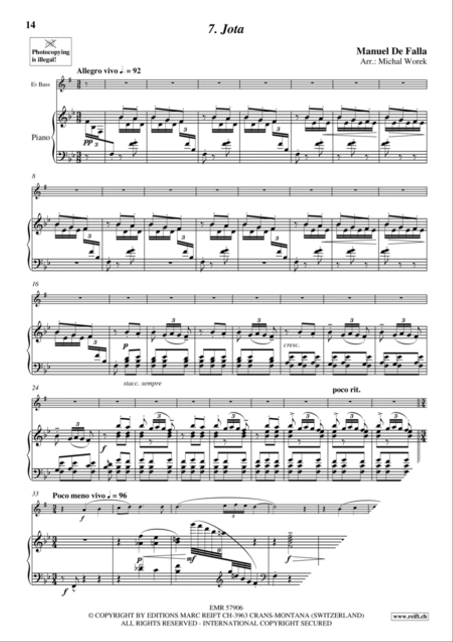 7 Popular Spanish Songs Voice Solo scores gallery preview page 10