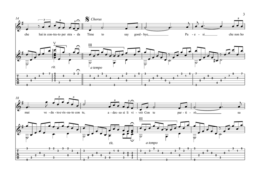 Time To Say Goodbye Time To Say Goodbye Acoustic Guitar scores gallery preview page 3