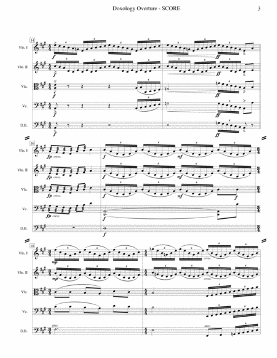 Doxology Overture (String Orchestra) String Orchestra scores gallery preview page 4