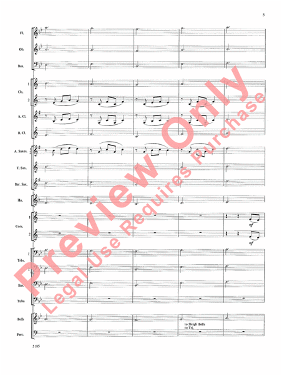 A Christmas Canon Concert Band scores gallery preview page 6
