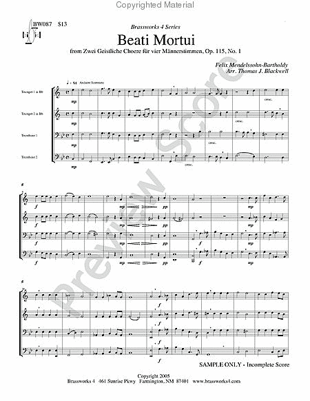 Beati Mortui, Op. 115, No. 1