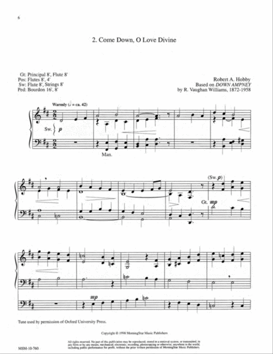 Three Hymns of Praise, Set 5 Organ scores gallery preview page 5