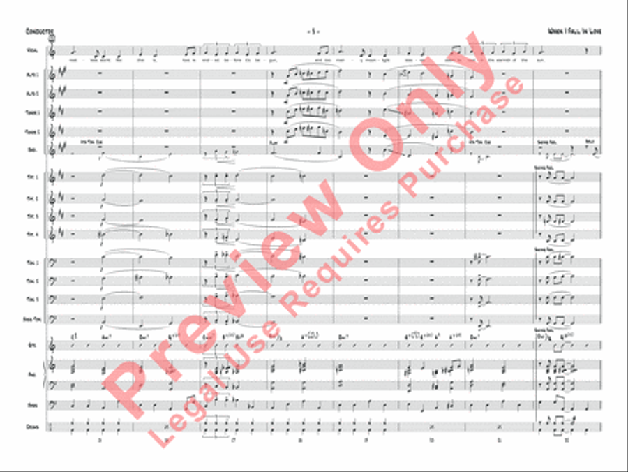 When I Fall in Love When I Fall in Love Jazz Ensemble scores gallery preview page 6