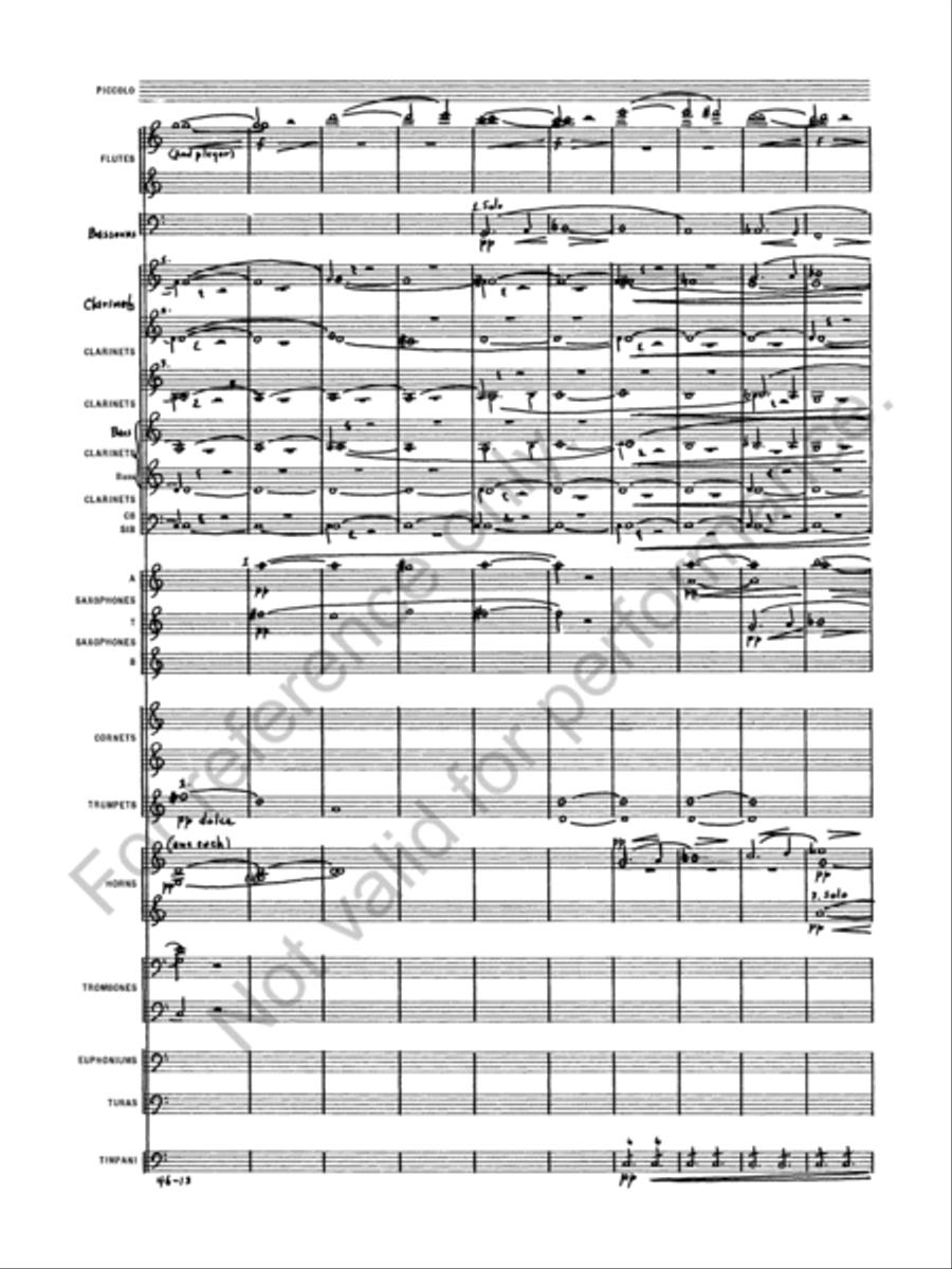 Symphony No. 1 Concert Band scores gallery preview page 15