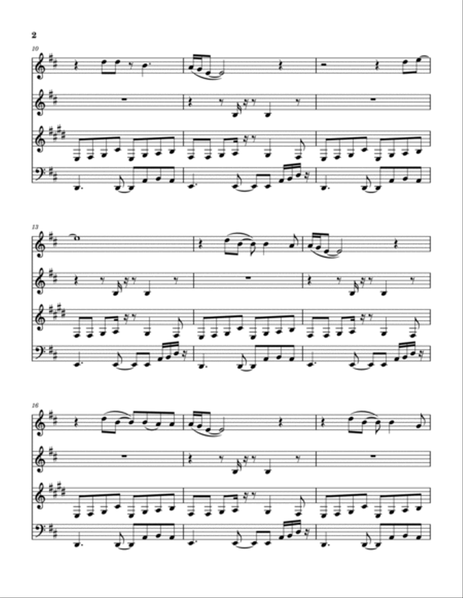 Planet Caravan Planet Caravan Woodwind Quartet scores gallery preview page 3