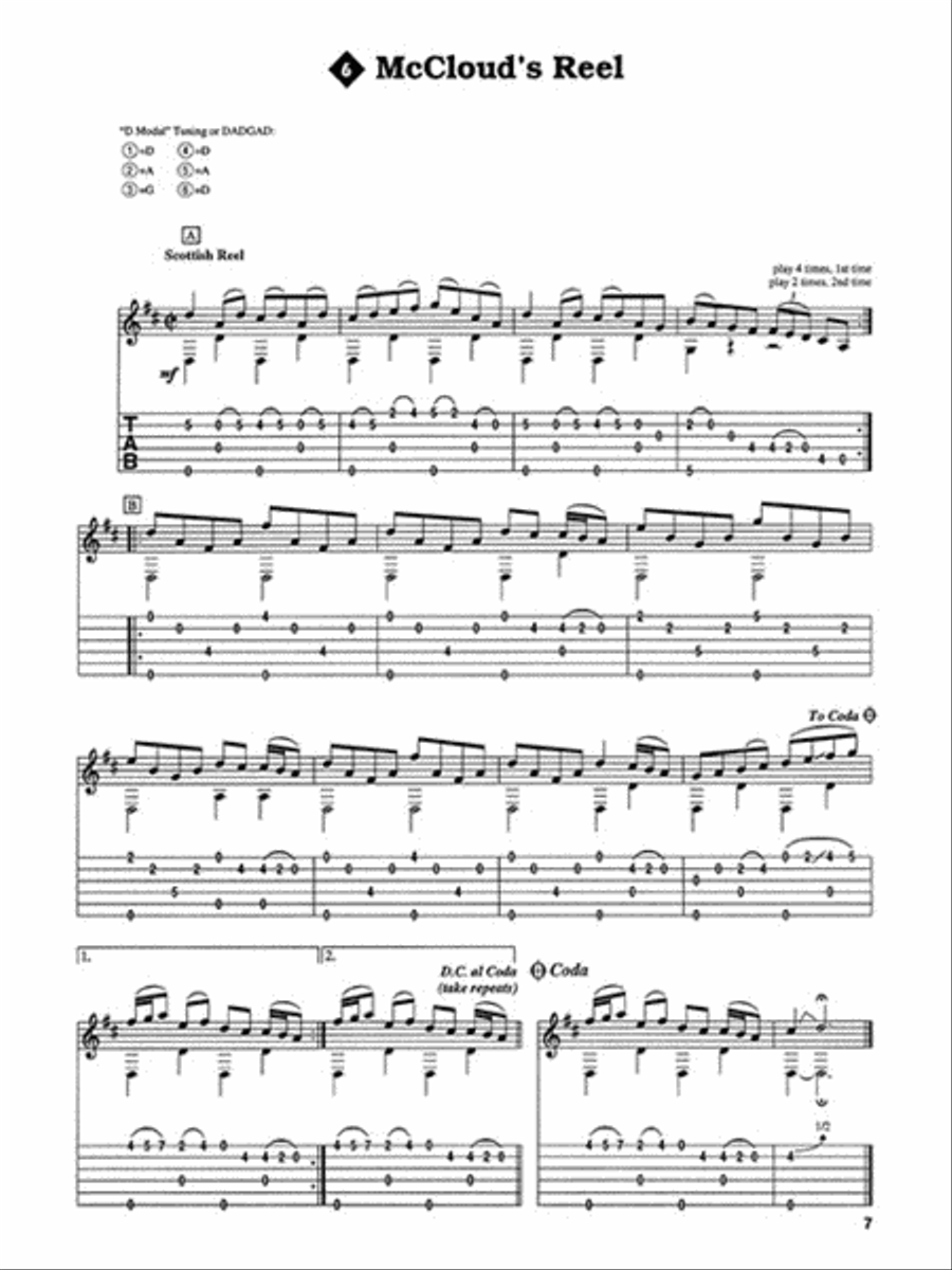Richard Thompson Teaches Traditional Guitar Instrumentals Acoustic Guitar scores gallery preview page 4
