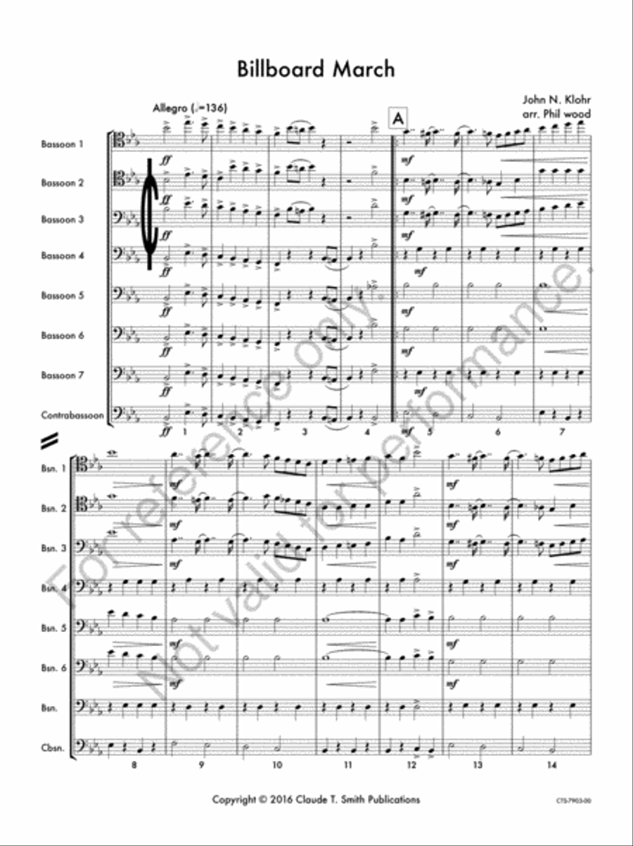 The Billboard Bassoon scores gallery preview page 2