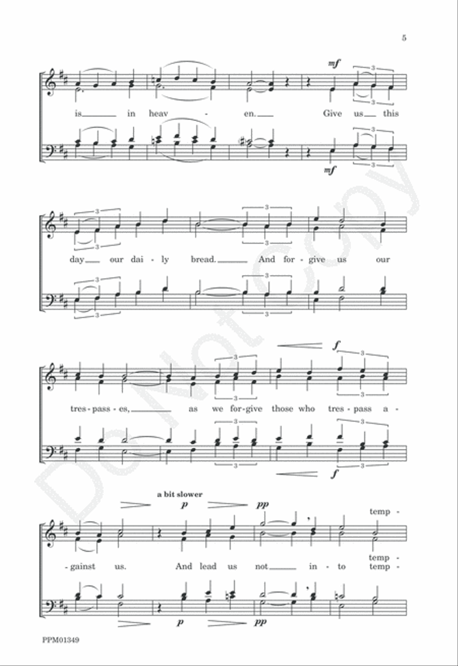 Preces and Responses from Evening Service in A 4-Part scores gallery preview page 8