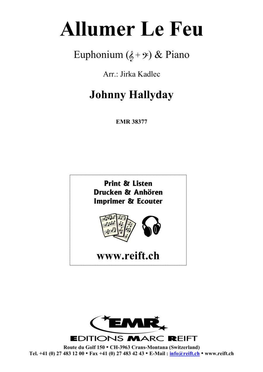 Allumer Le Feu Allumer Le Feu Euphonium scores gallery preview page 1