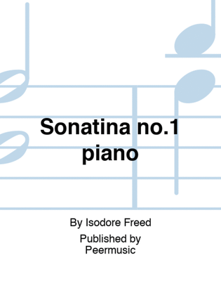 Sonatina no.1 piano