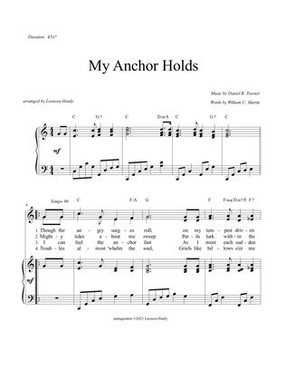Book cover for My Anchor Holds (Though the Angry Surges Roll)