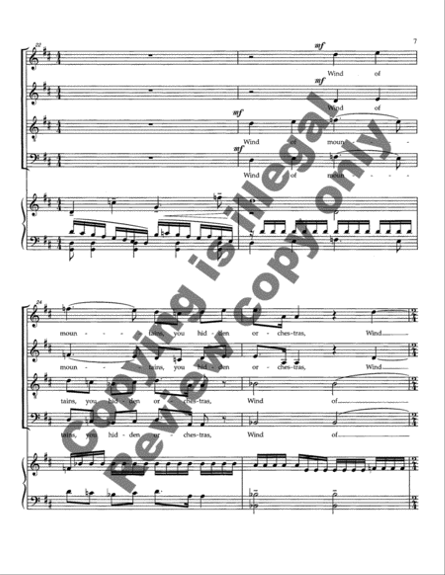 A Festival Song Divisi scores gallery preview page 6