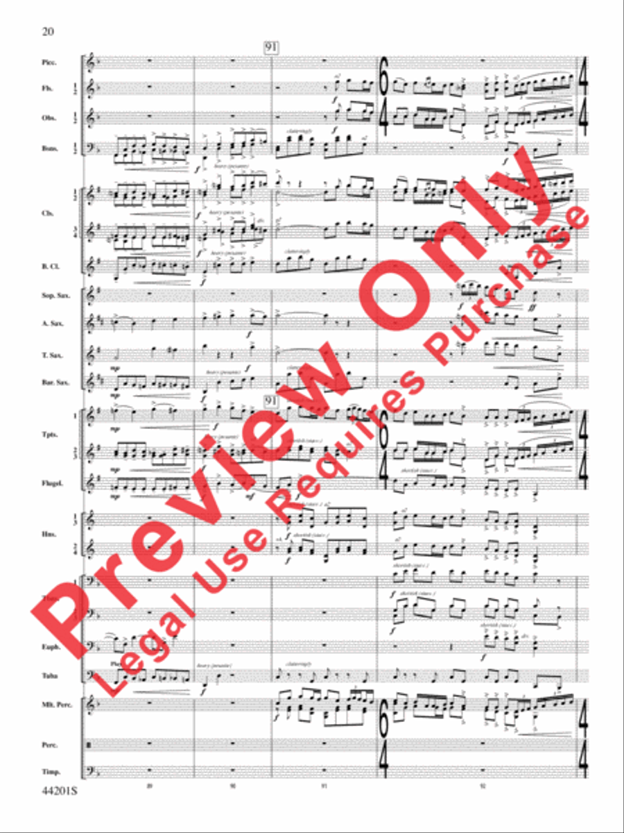 Handel in the Strand Concert Band scores gallery preview page 21