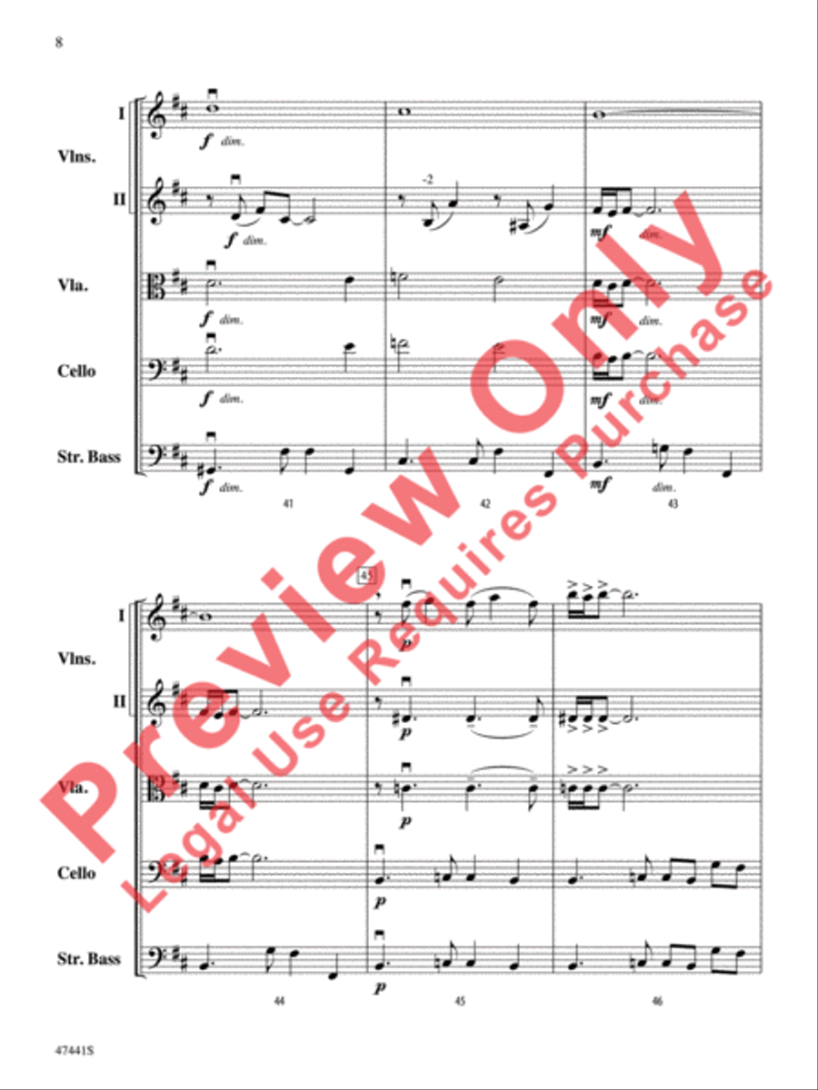 Milonga del Angel String Orchestra scores gallery preview page 9