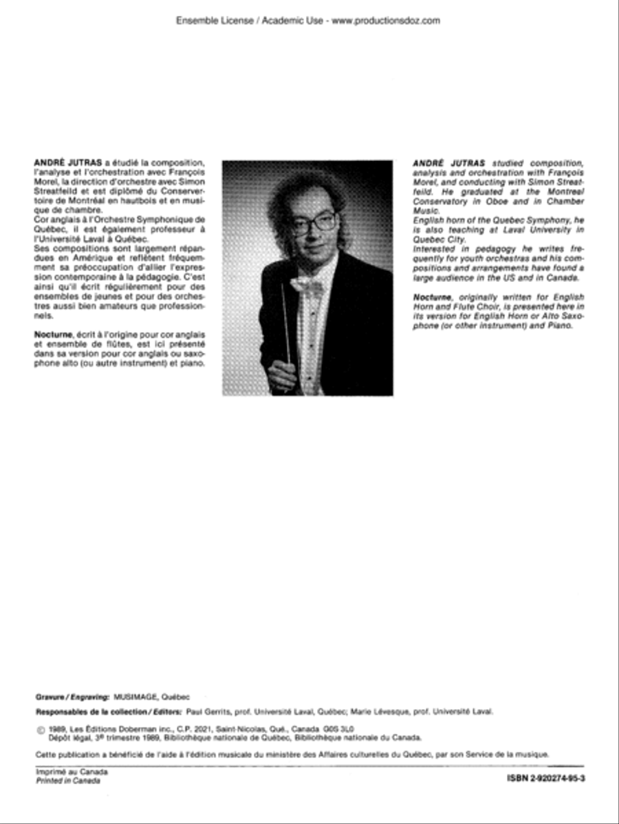 Nocturne Clarinet Solo scores gallery preview page 2