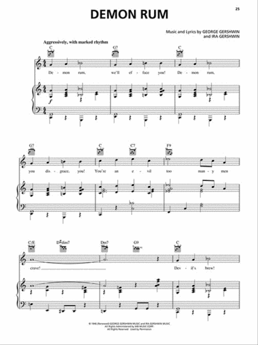 Nice Work If You Can Get It Piano, Vocal, Guitar scores gallery preview page 3