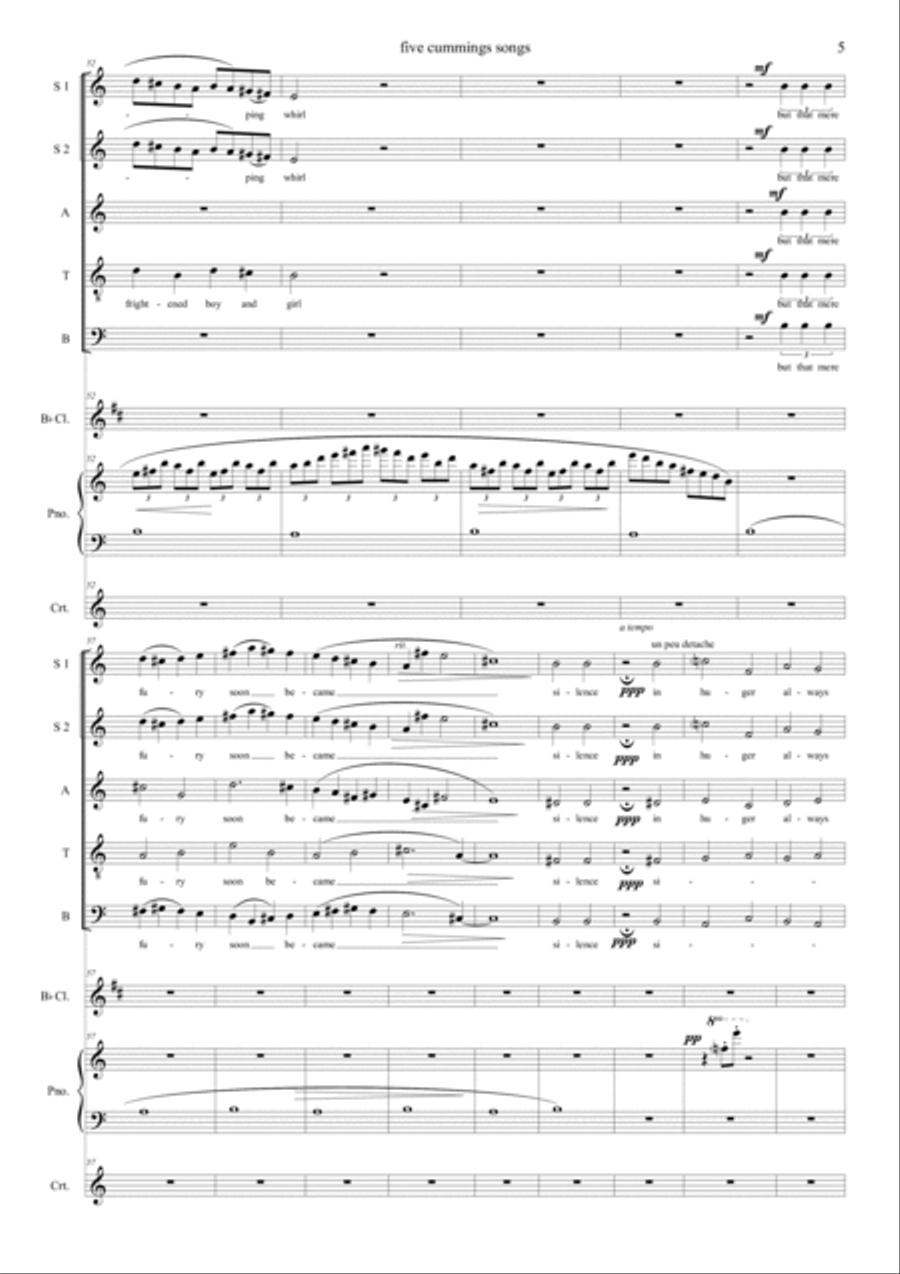 5 cummings songs 5 cummings songs Choir scores gallery preview page 5