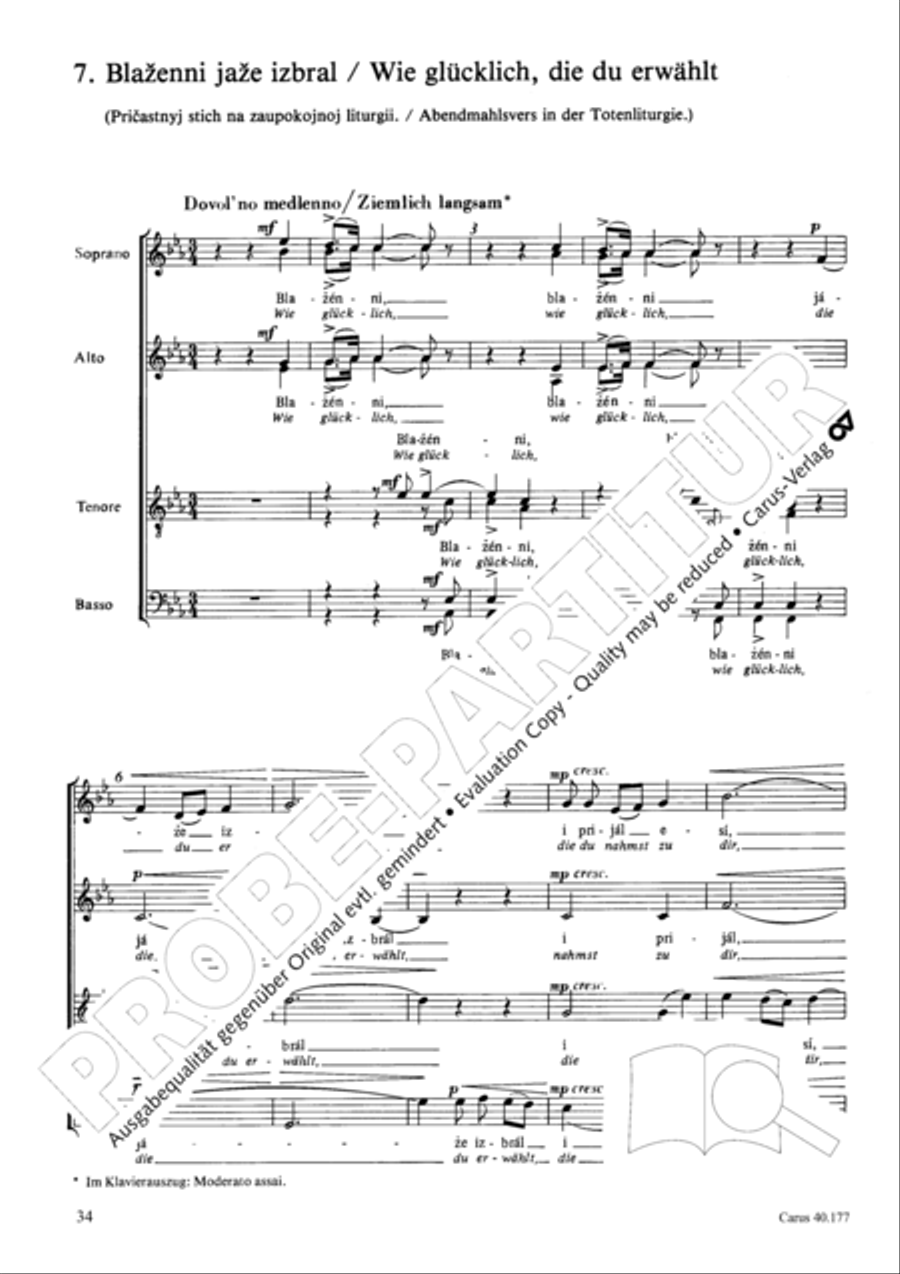Neun liturgische Chore Collection / Songbook scores gallery preview page 35