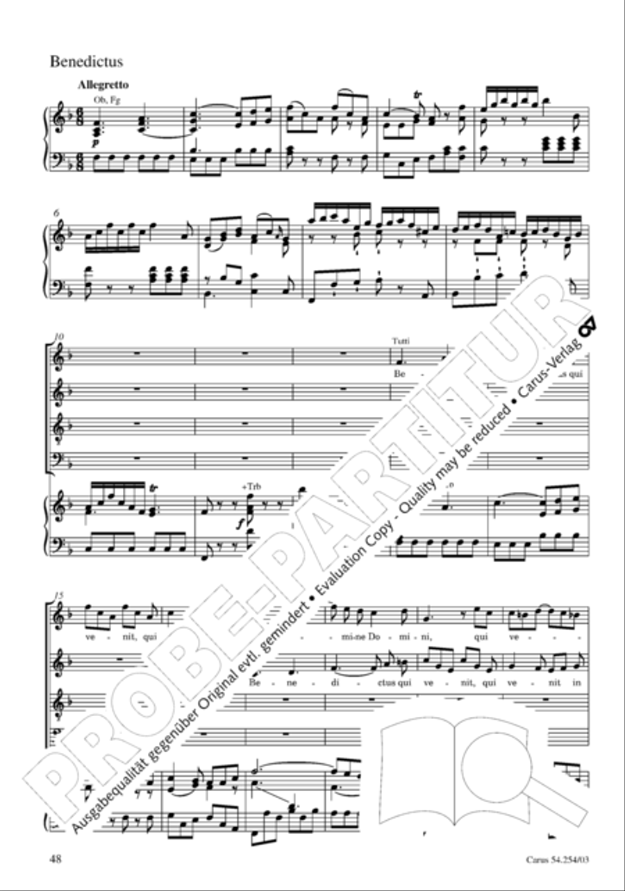 Missa Sancti Hieronymi 4-Part scores gallery preview page 49