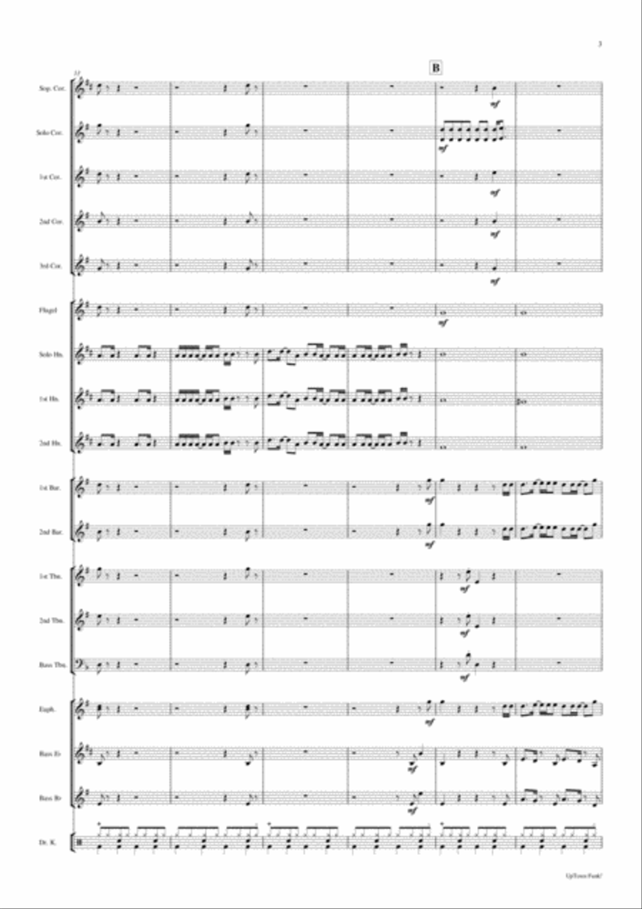 Uptown Funk Brass Band scores gallery preview page 5