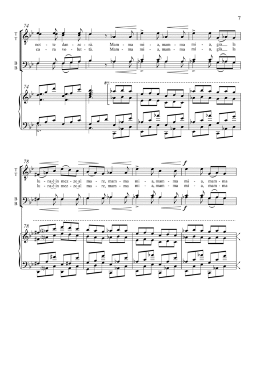 La Danza La Danza TTBB scores gallery preview page 6