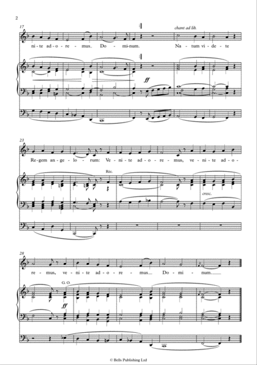 Adeste fideles (F Major) Voice scores gallery preview page 2