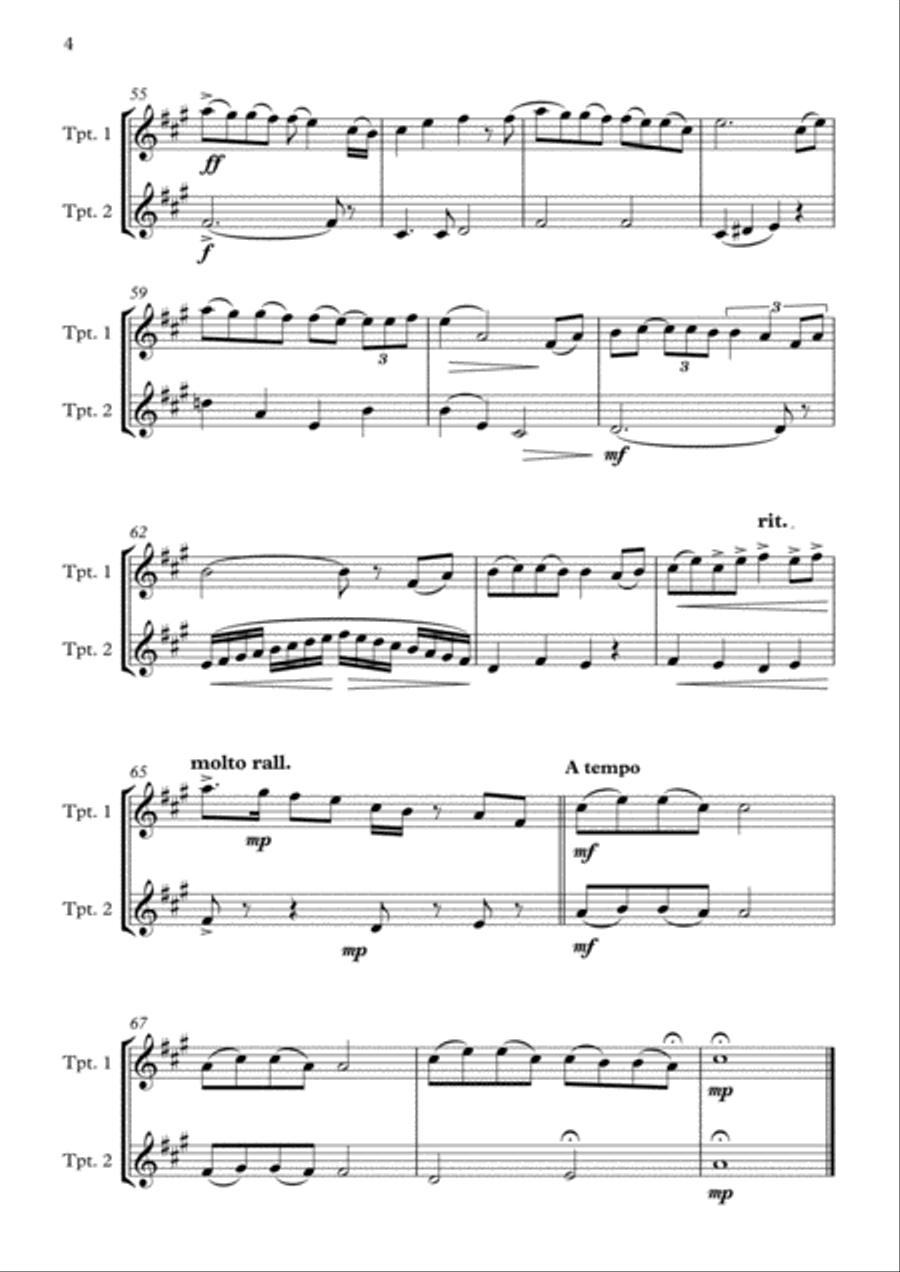 Colors Of The Wind Colors Of The Wind Trumpet Duet scores gallery preview page 5