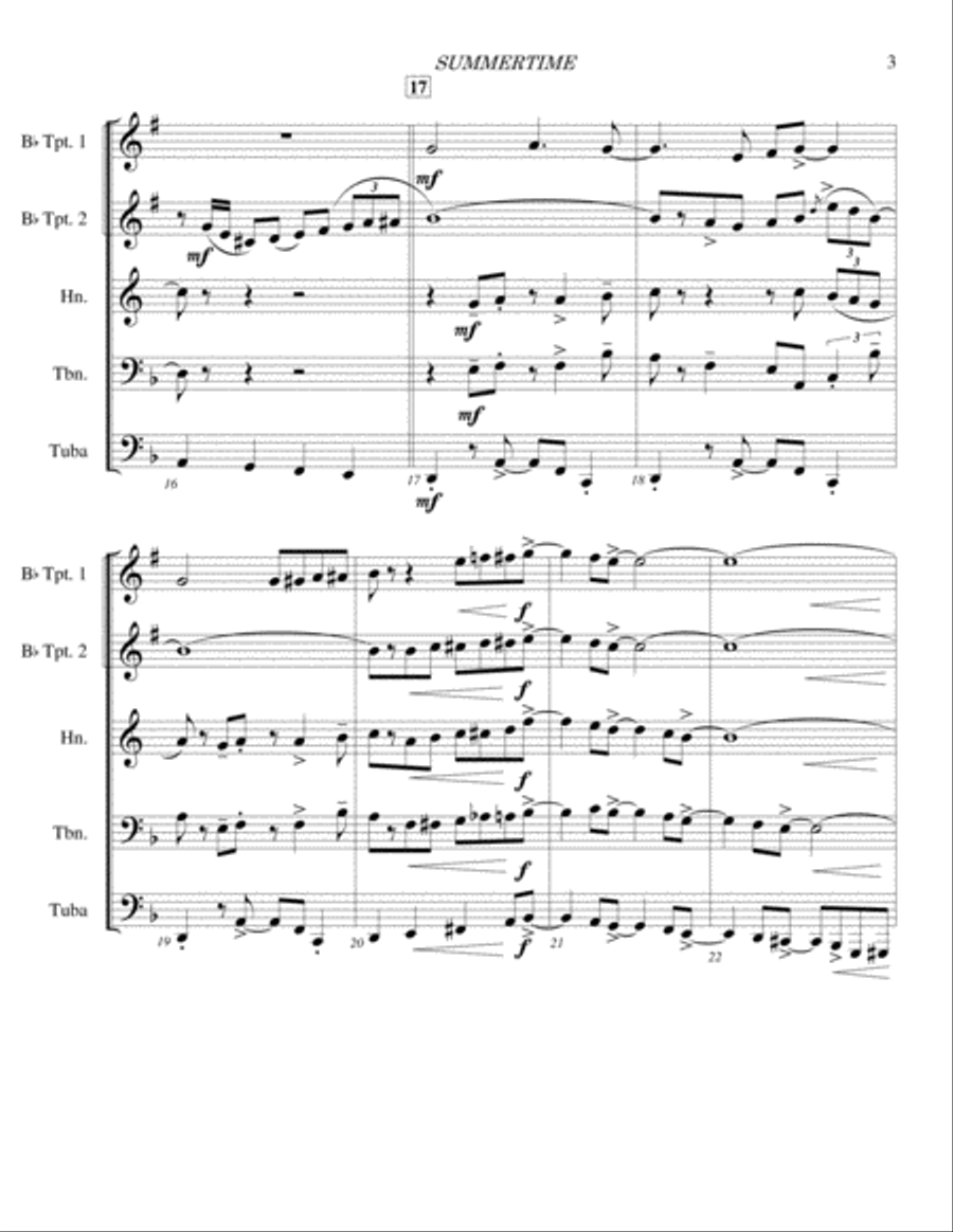 Summertime Brass Ensemble scores gallery preview page 4