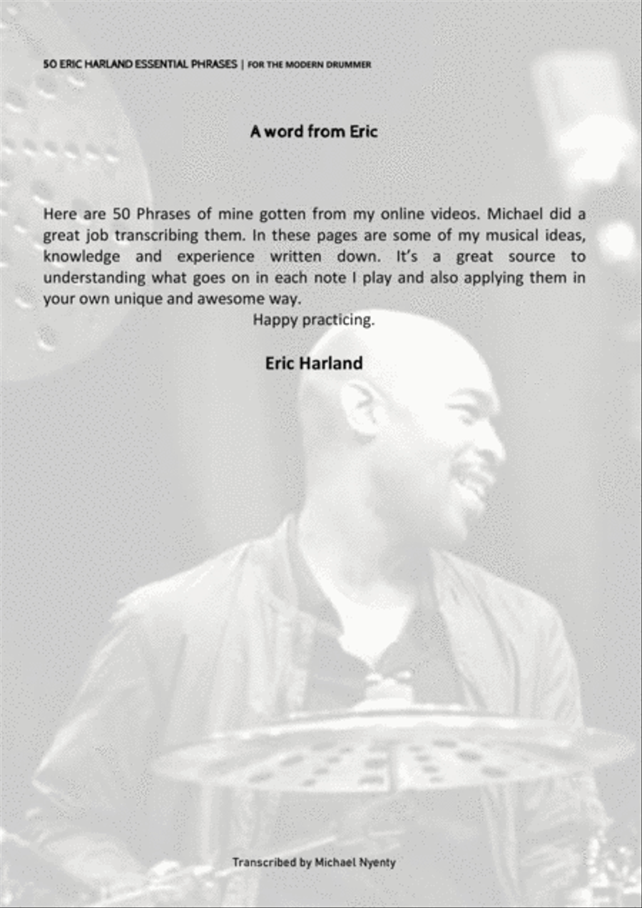 50 Eric Harland Essential Phrases Drum Set scores gallery preview page 4