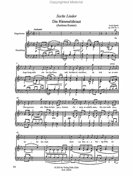 Deutsche Lieder op. 101 & op. 105 (1837/1838) -Sechs deutsche Lieder mit zwei- und vierhändiger Klavierbegleitung op. 101 - Sechs Lieder op. 105-