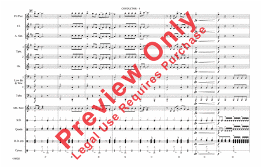 Everything Is Awesome (from The LEGO Movie) Marching Band scores gallery preview page 9