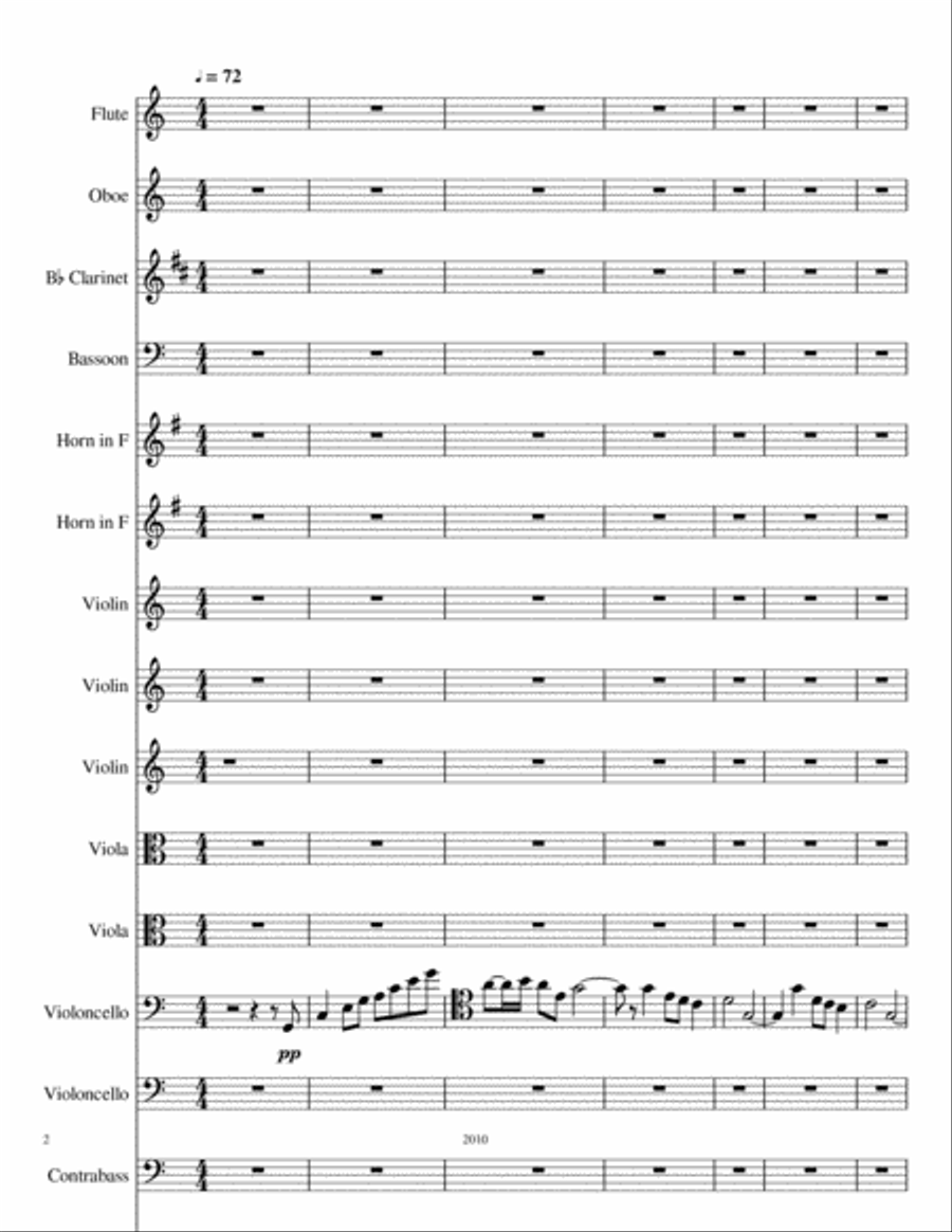 Sunrise Upon The Mojave River Chamber Orchestra scores gallery preview page 2