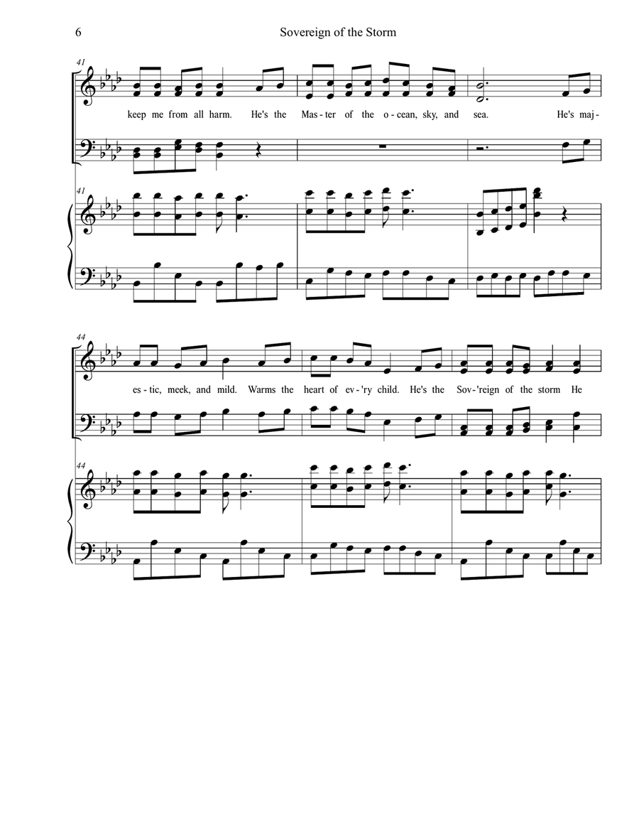 Soveriegn of the Storm 4-Part scores gallery preview page 6