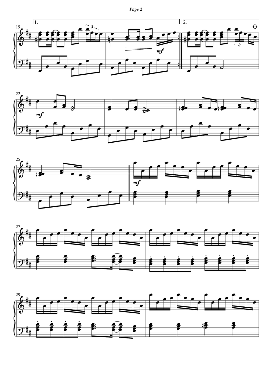 Summer Piano Solo scores gallery preview page 2