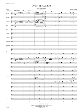 Over the Rainbow (from the musical The Wizard of Oz): Score