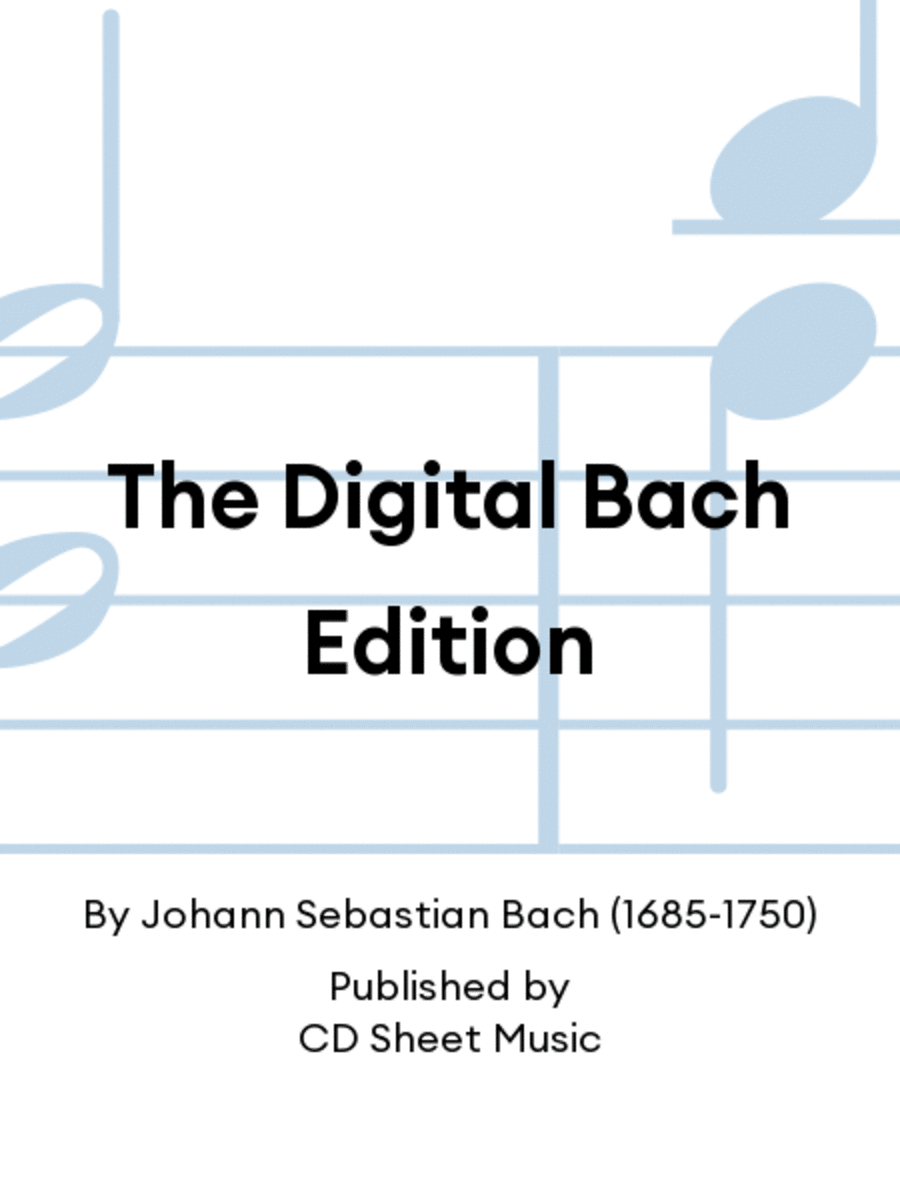 The Digital Bach Edition Choir scores gallery preview page 1