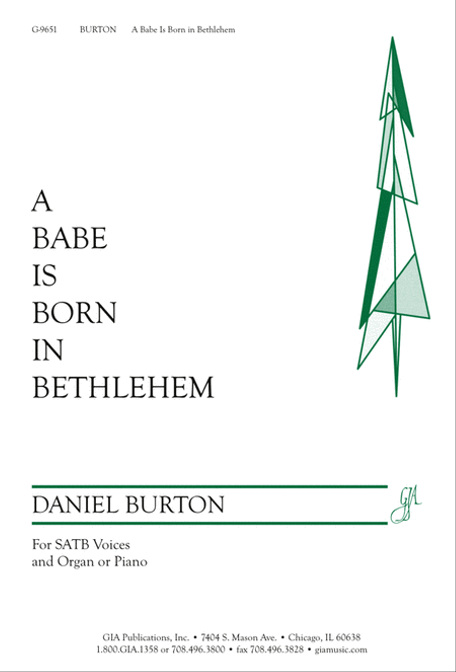 A Babe Is Born in Bethlehem 4-Part scores gallery preview page 1