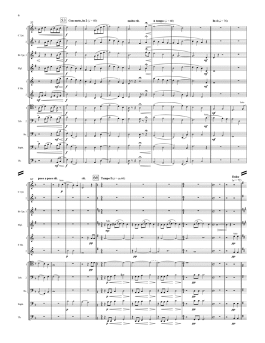 October - Full Score Brass Ensemble scores gallery preview page 4