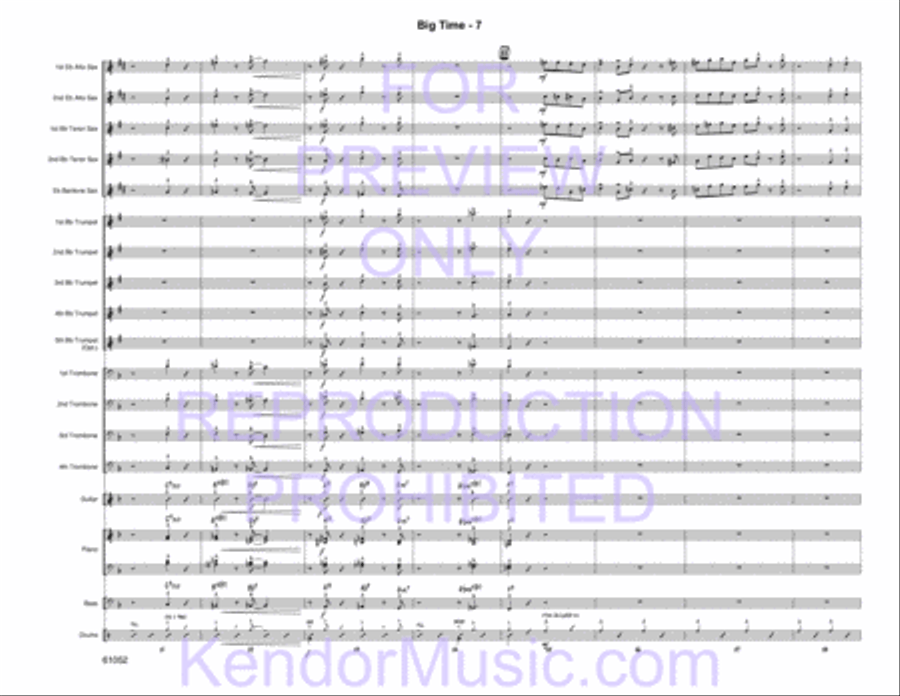 Big Time Jazz Ensemble scores gallery preview page 9