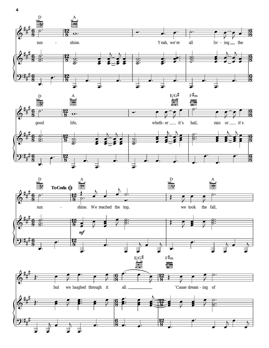 Hail Rain Or Sunshine Hail Rain Or Sunshine Acoustic Guitar scores gallery preview page 4
