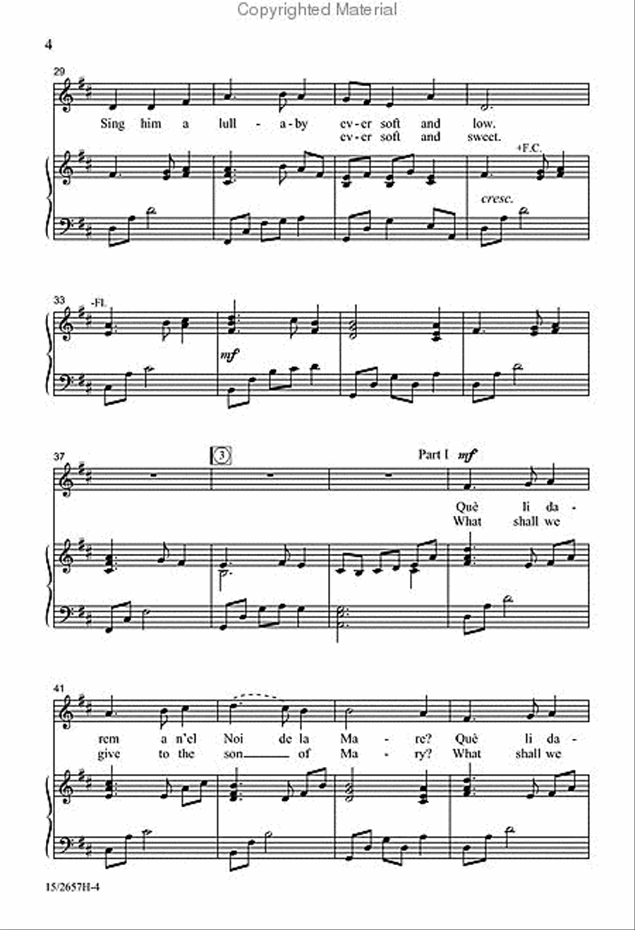 Mary's Little Boy Mary's Little Boy 2-Part scores gallery preview page 4