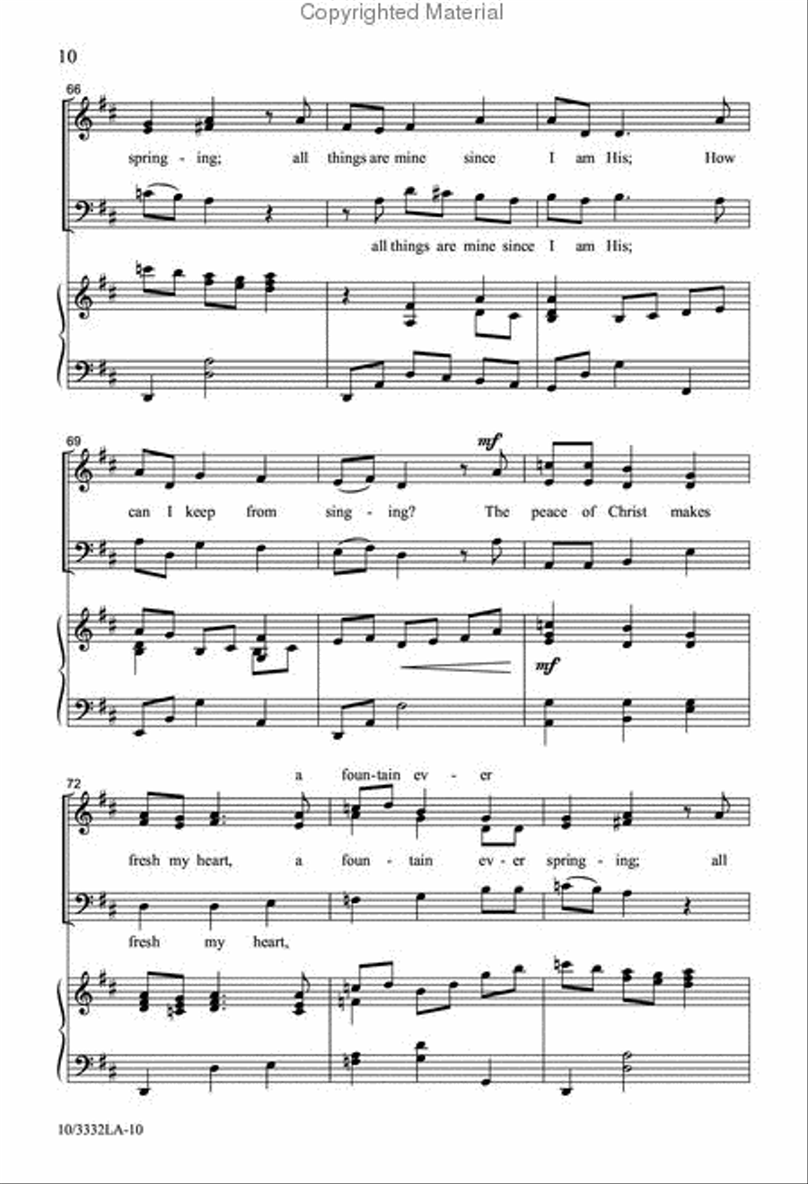 How Can I Keep From Singing? 3-Part scores gallery preview page 9