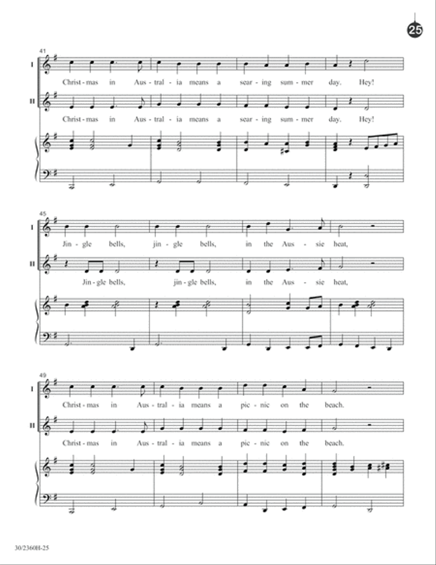 It's Christmas Everywhere! Unison Choir scores gallery preview page 26